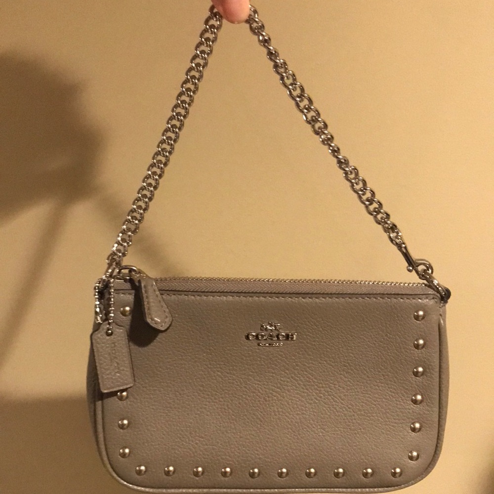 Coach wristlet grey